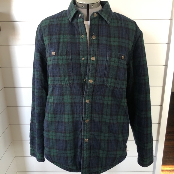 Ll Bean Mens Sherpa Lined Scotch Plaid 